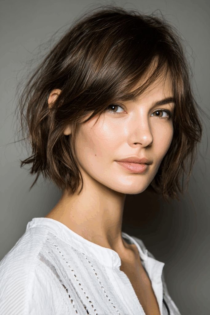 Soft Layered Tousled Bob: Natural Texture with Effortless Movement