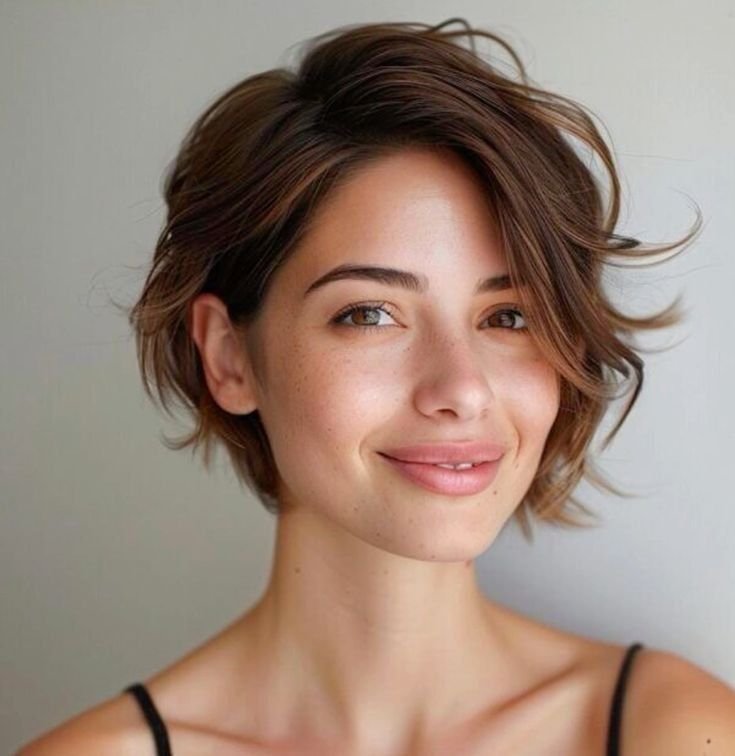 Soft Side-Swept Short Bob – Elegant, Fresh & Effortlessly Feminine