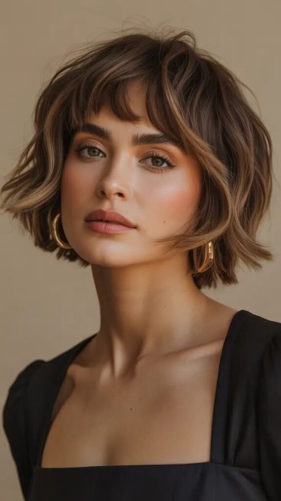 Choppy Shag-Inspired Bob with Micro Fringe