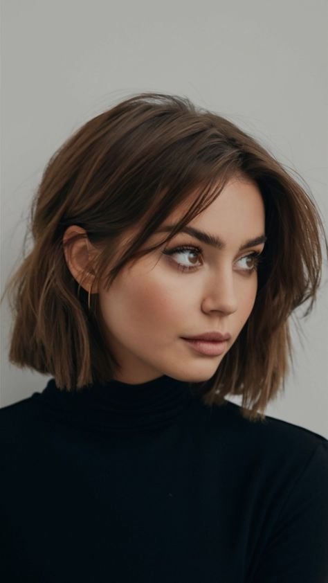 Sleek Blunt Bob with Soft Volume – Minimal, Modern & Timeless