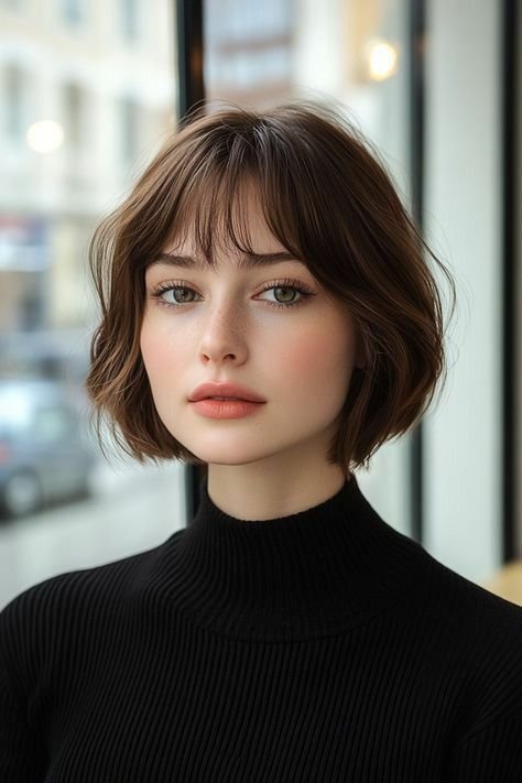 Minimal Soft Bob with Natural Light Fringe
