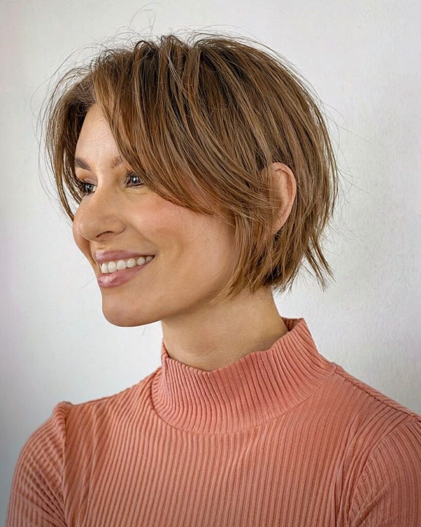 Layered Bixie Bob with Soft Volume