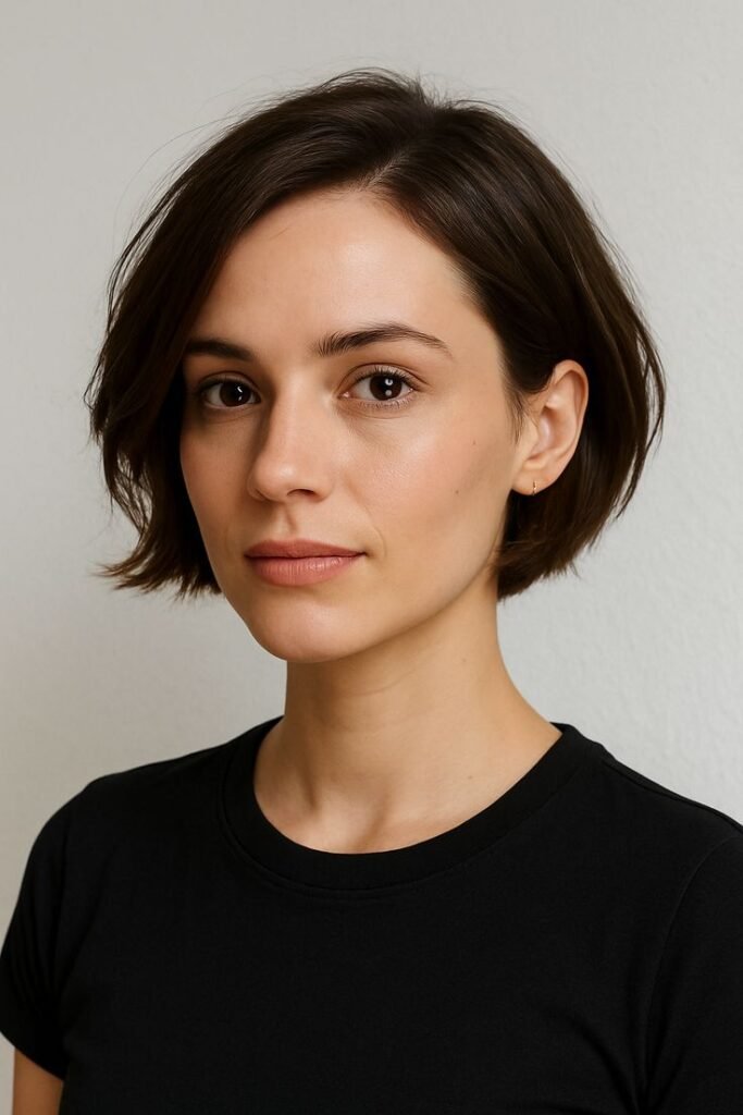 Sleek Side-Part Precision Bob