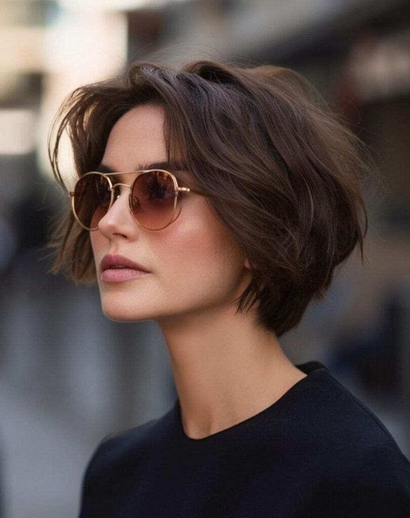 Modern Textured French Bob – Effortlessly Cool & Street-Chic