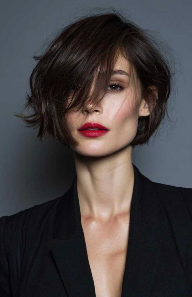 Edgy Asymmetrical Bob – Bold, Dramatic & Ultra-Modern