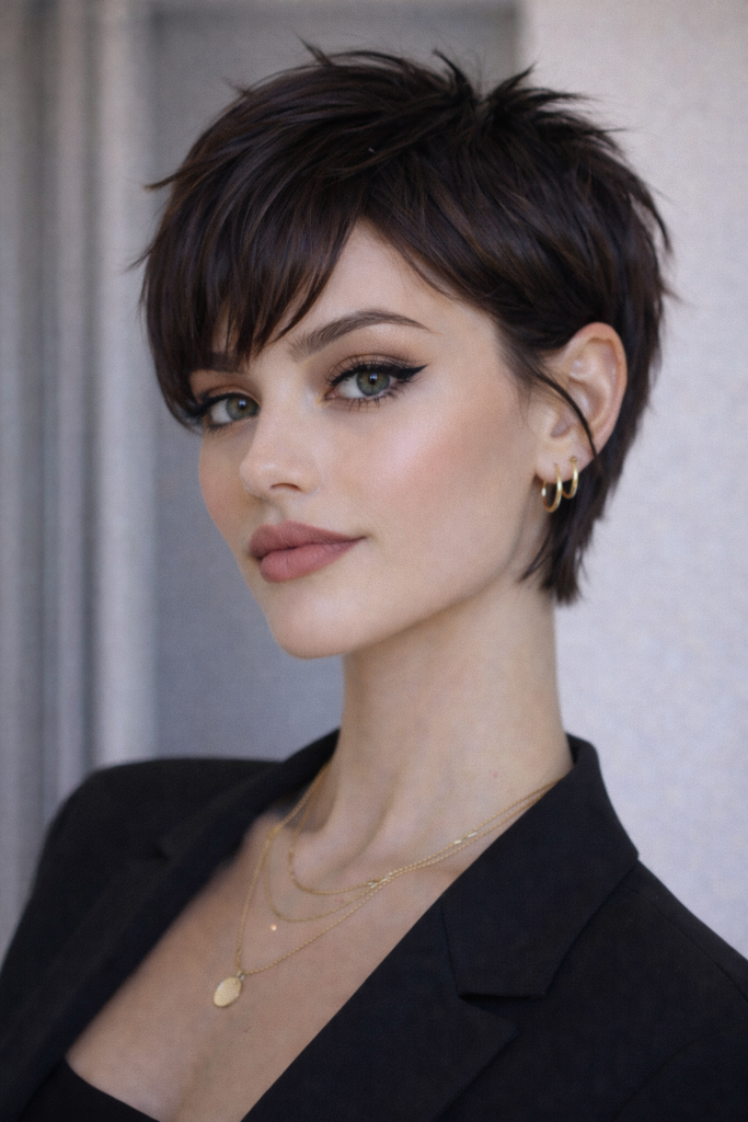 Razor Cut Pixie with Soft Feathered Layers