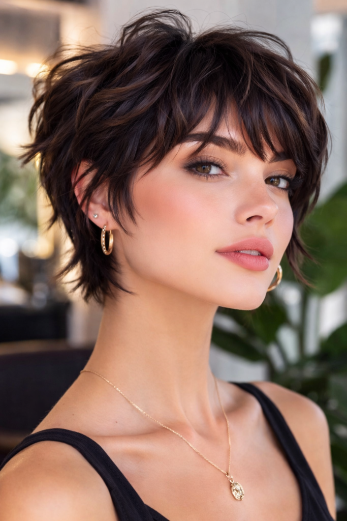 Modern Textured Shag: Effortless Edge with Soft Feminine Movement