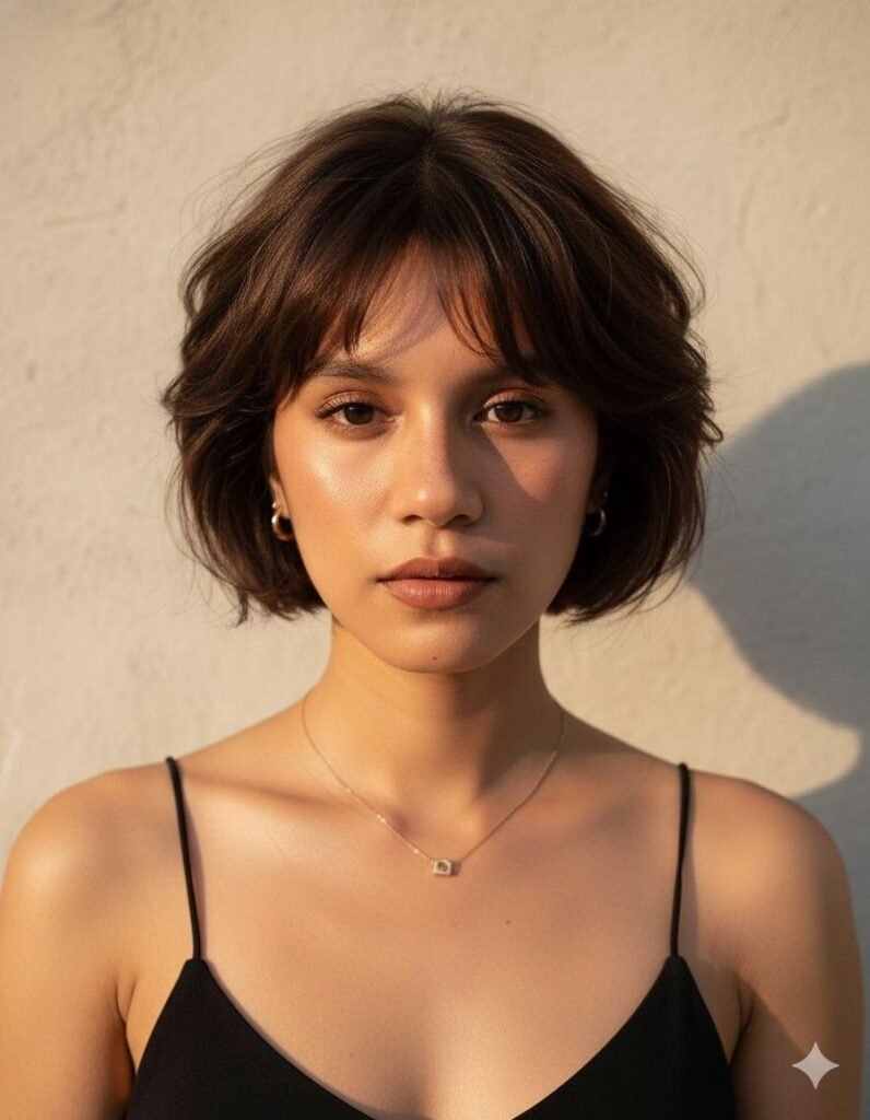 Soft Textured French Bob: Minimal, Chic & Sun-Kissed