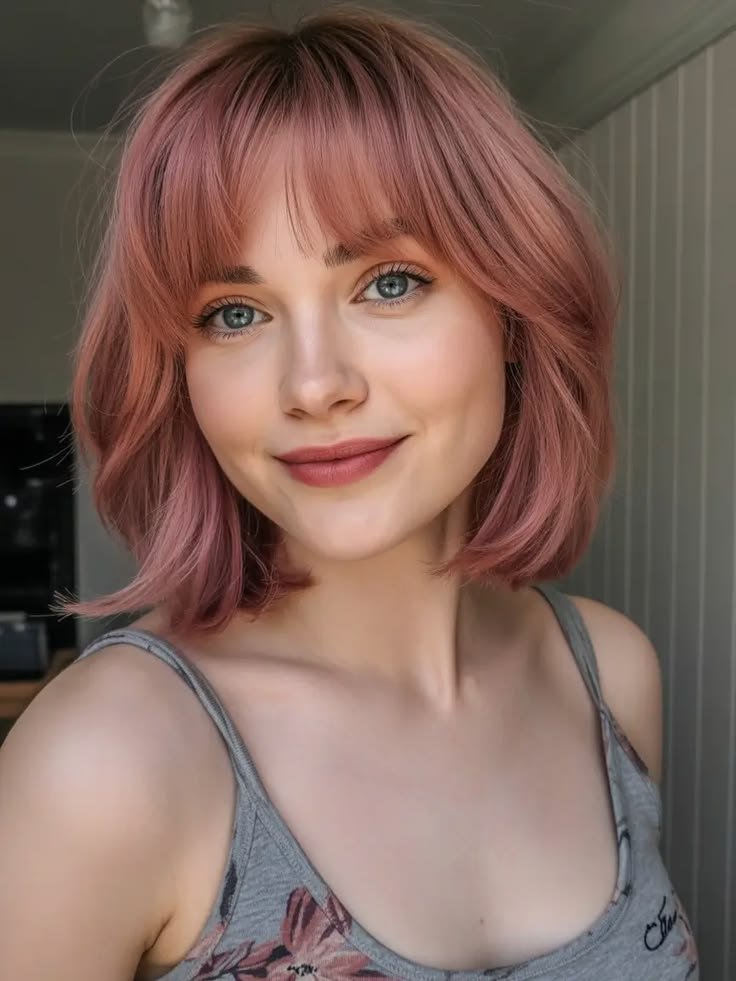 Playful Pastel Pink Bob