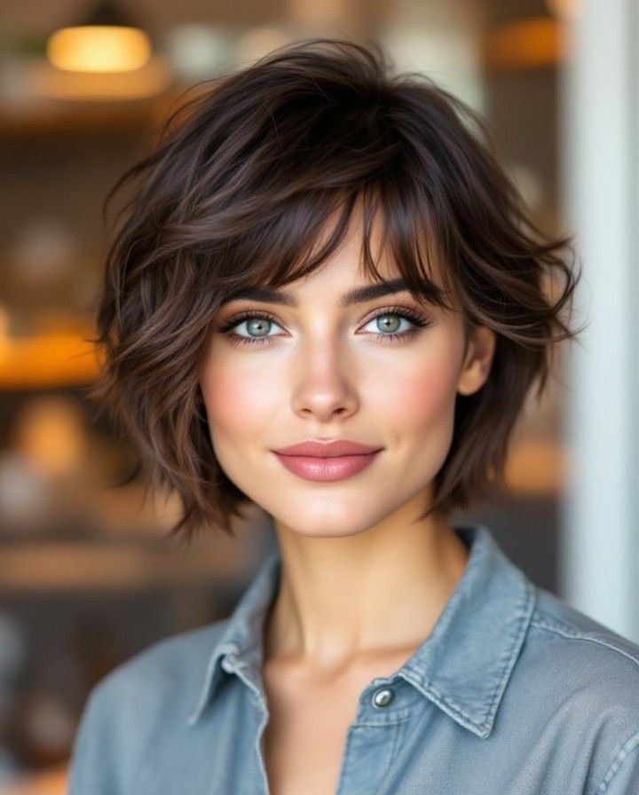 Layered Short Bob Hairstyle
