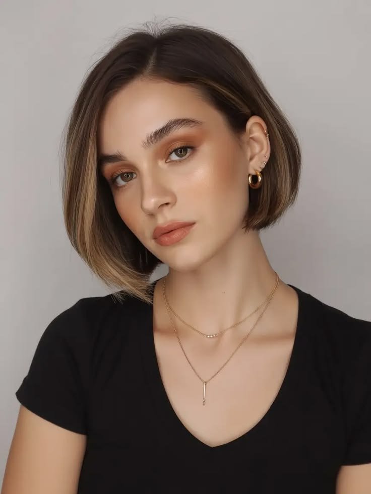 Sleek Side-Part Bob