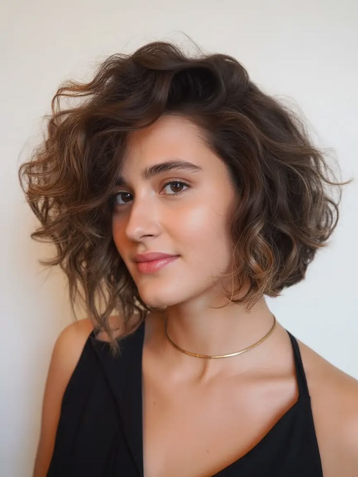 Voluminous Curly Bob