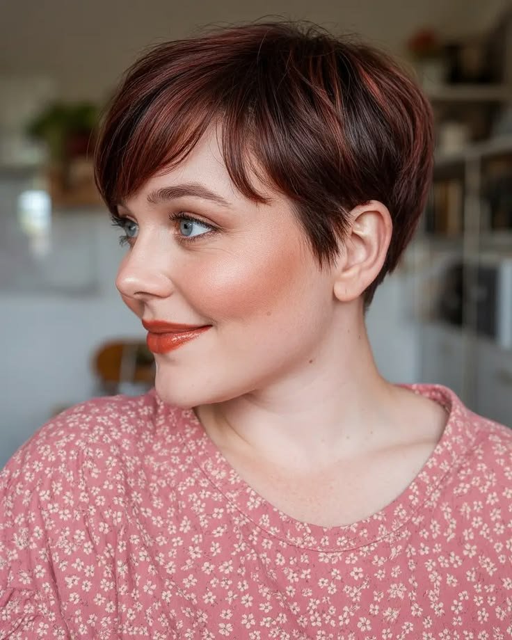 Short Auburn Pixie