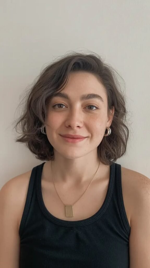 Soft Natural Wavy Short Cut