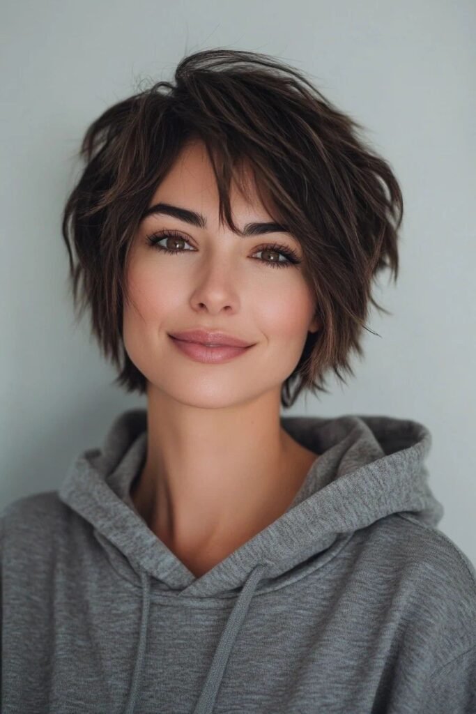 Short Layered Pixie Cut
