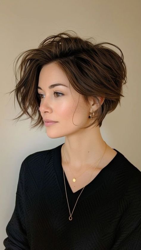 Soft Layered Short Pixie
