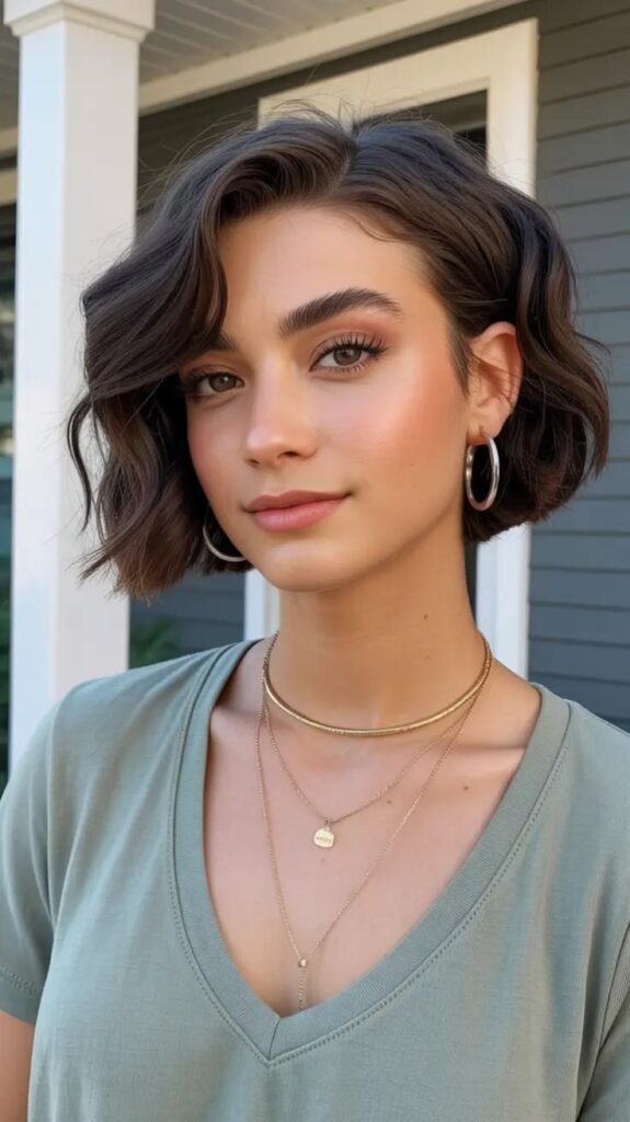 Soft Wavy Short Bob