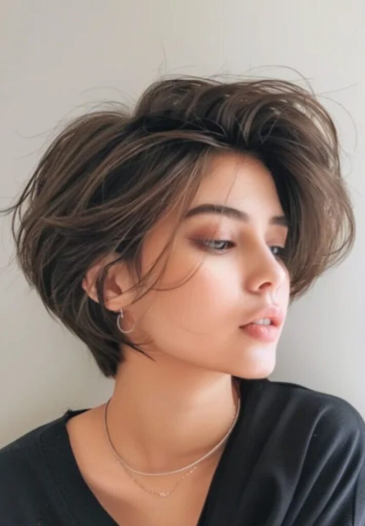 Messy Voluminous Short Pixie
