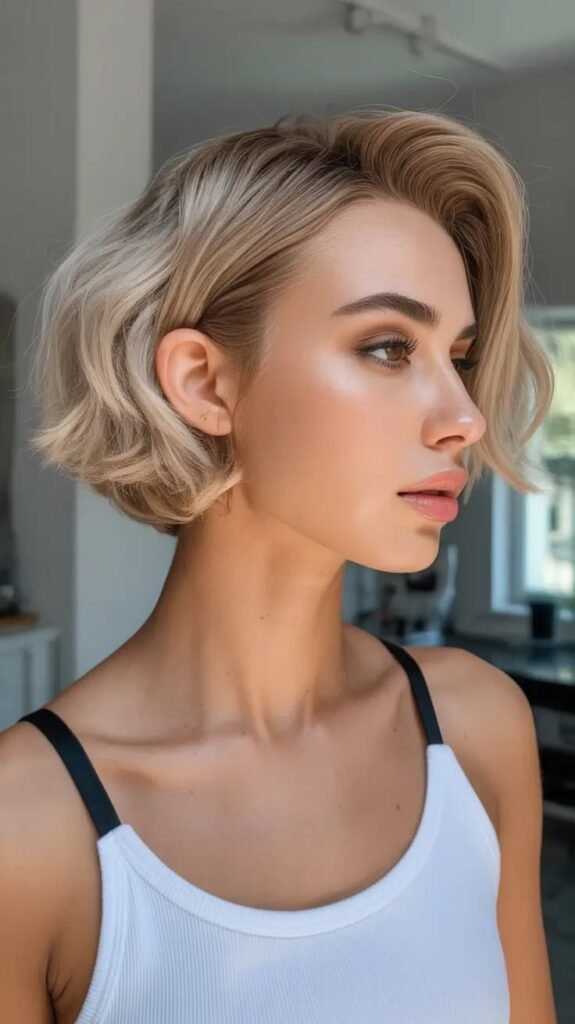 Textured Layered Short Bob