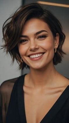 Elegant Short Layered Bob