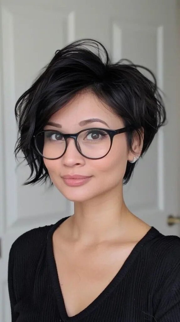 Short Wavy Pixie Bob Hairstyle