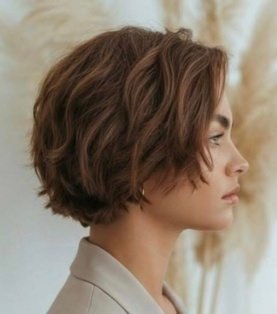 Classic Short Layered Bob
