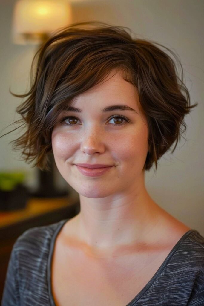 Voluminous Textured Short Bob