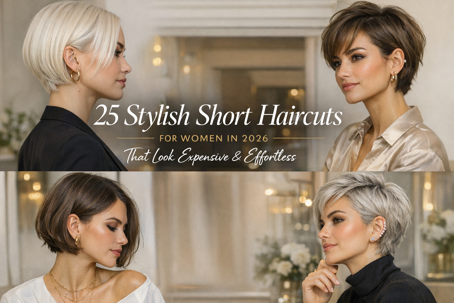 stylish short haircut