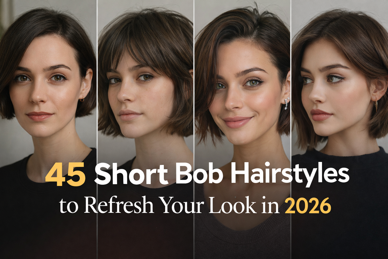 Short Bob Hairstyles 2026