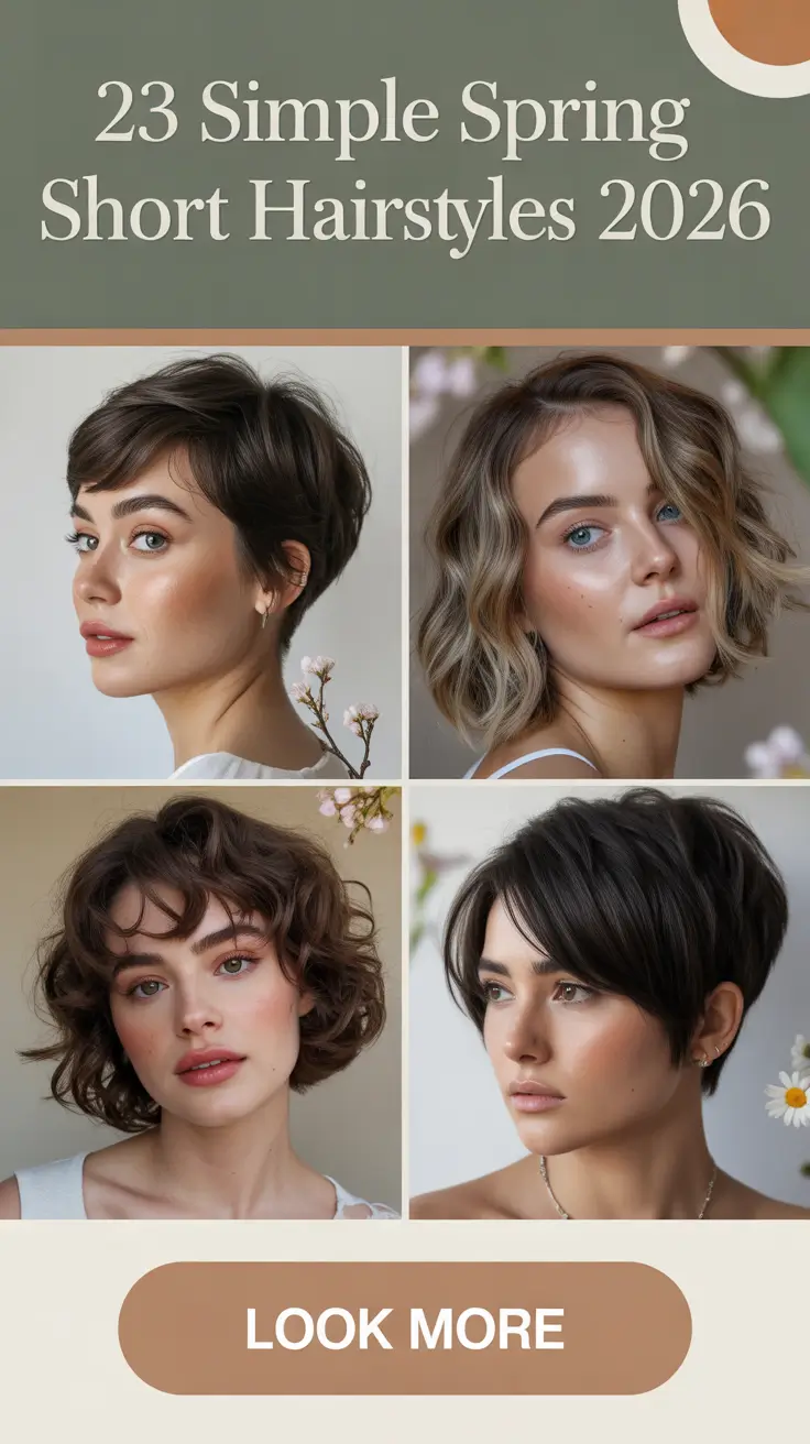 Spring Hairstyles, Short Hair, Inspiration