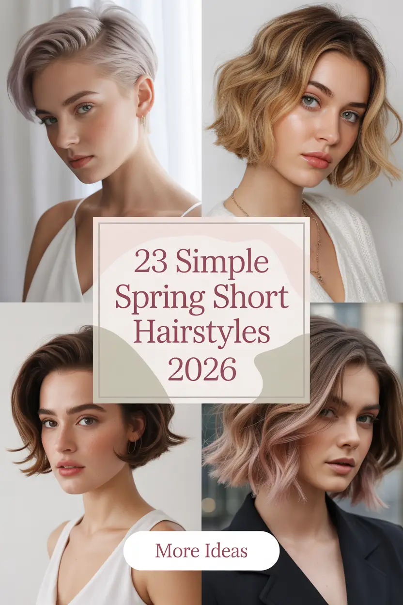 Spring Hairstyles, Short Hair, Inspiration