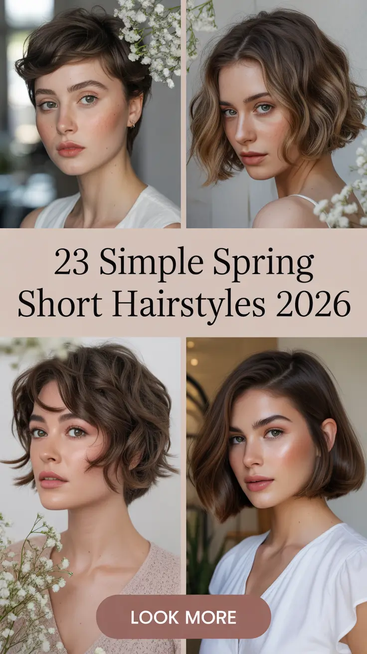 Spring Hairstyles, Short Hair, Inspiration