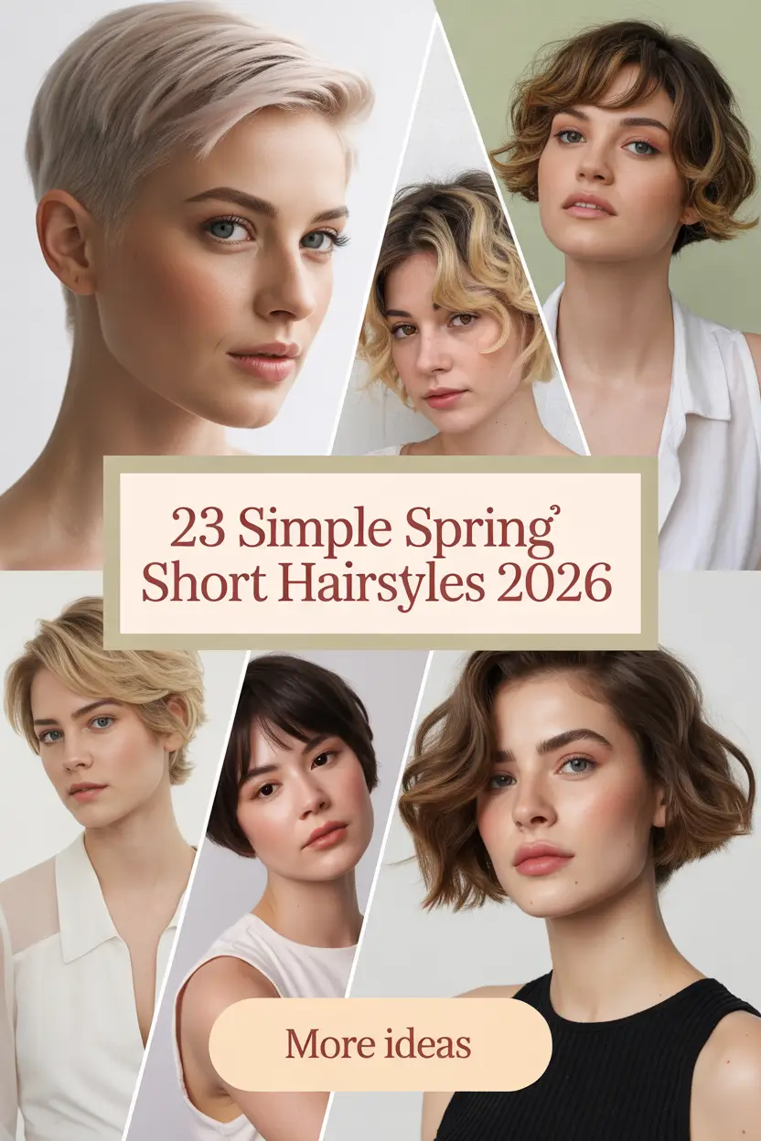 Spring Hairstyles, Short Hair, Inspiration