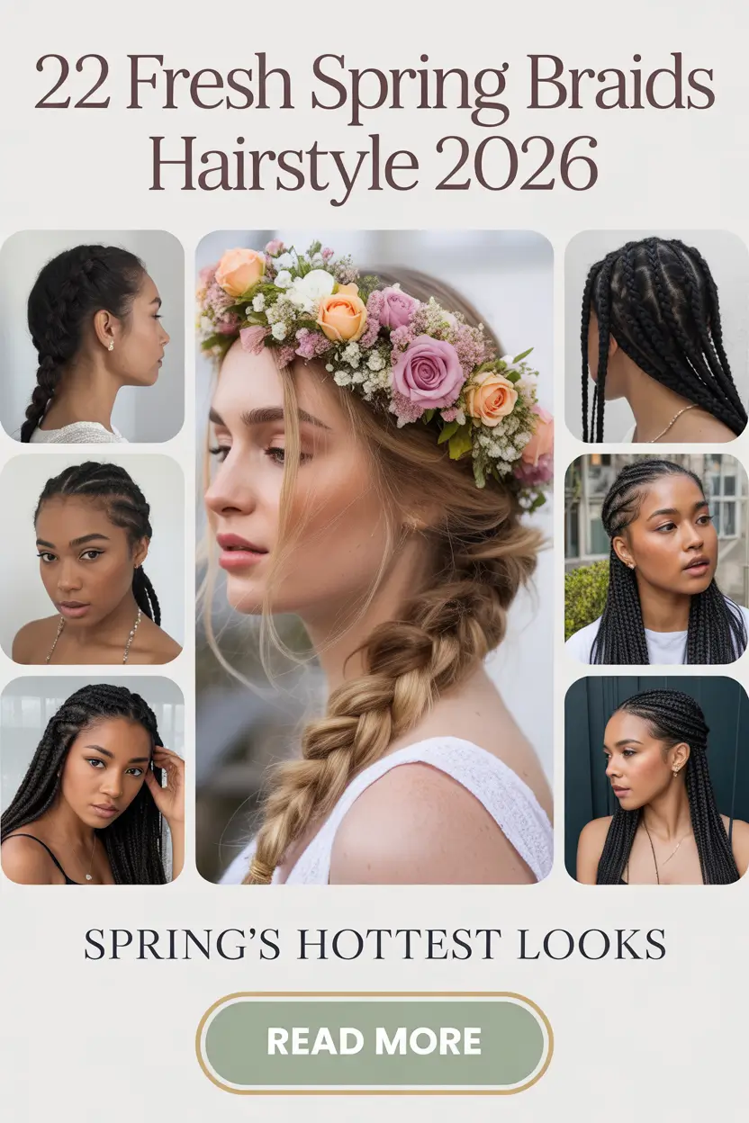 Spring Braids, Trendy, Protective