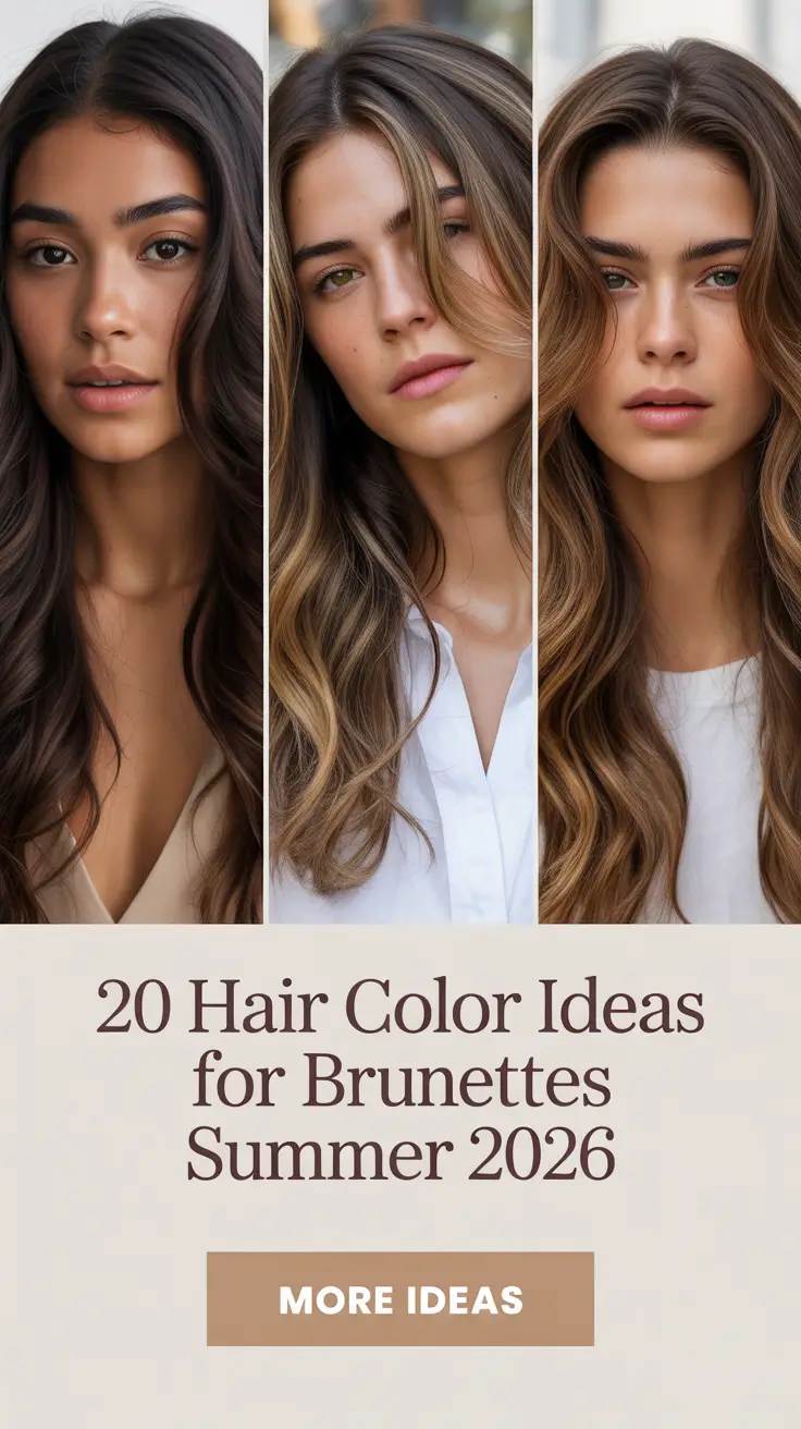 Summer 2026, Hair Color Trends, Brunettes, Blonde Balayage