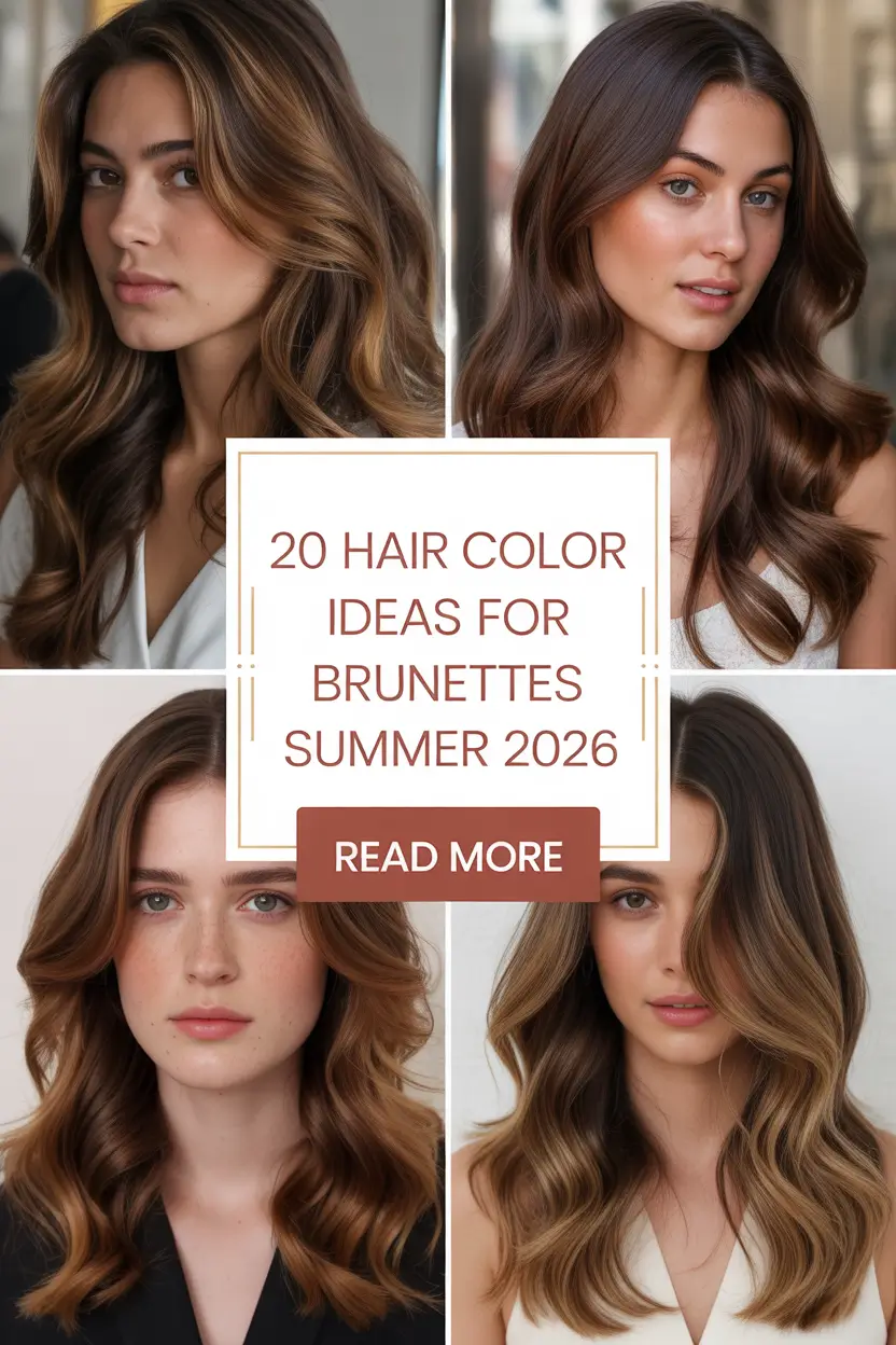 Summer 2026, Hair Color Trends, Brunettes, Blonde Balayage