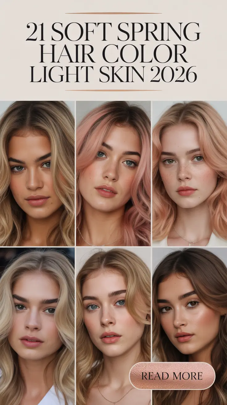 Spring Hair Color Trends, Flattering, Light Skin Tones