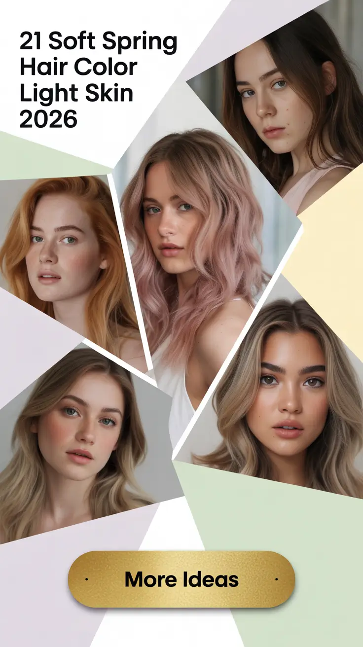 Spring Hair Color Trends, Flattering, Light Skin Tones