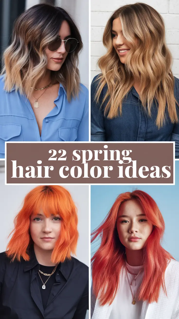 Spring Hair Color, Vibrant Shades