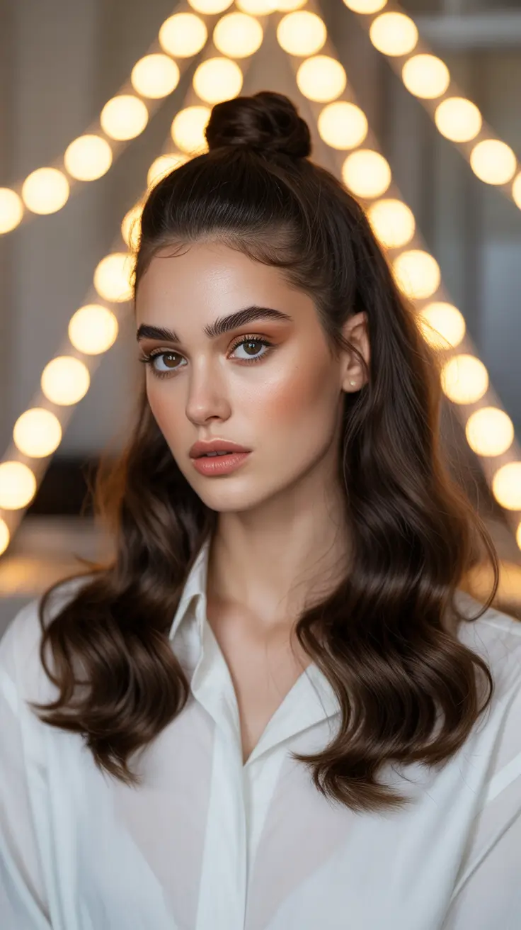 Spring 2026, Hairstyle Trends, Half Up Half Down, Women, Long Hair, Medium Hair, Curly Hair Spring 2026, Hairstyle Trends, Half Up Half Down, Women, Long Hair, Medium Hair, Curly Hair