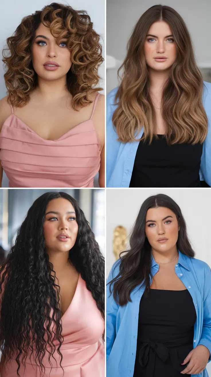 Fashionable, Curvy Women