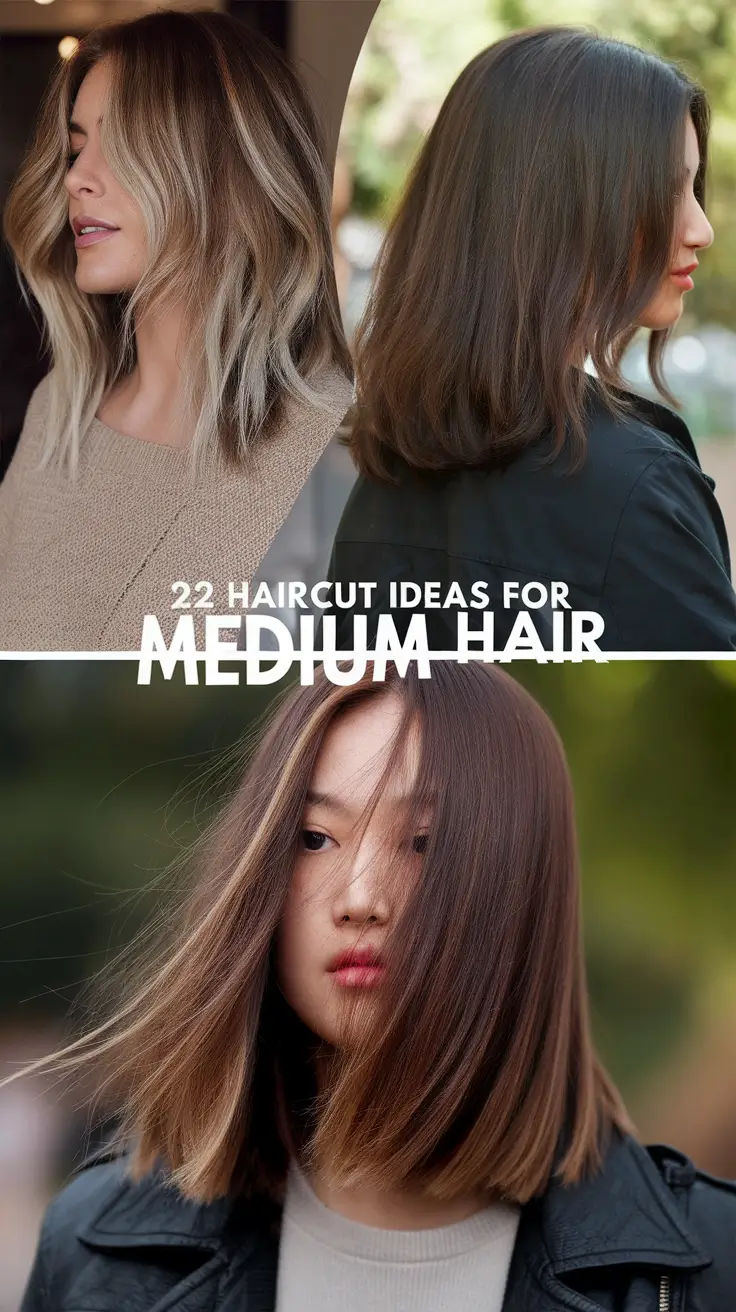 Medium Haircut, Layered Styles