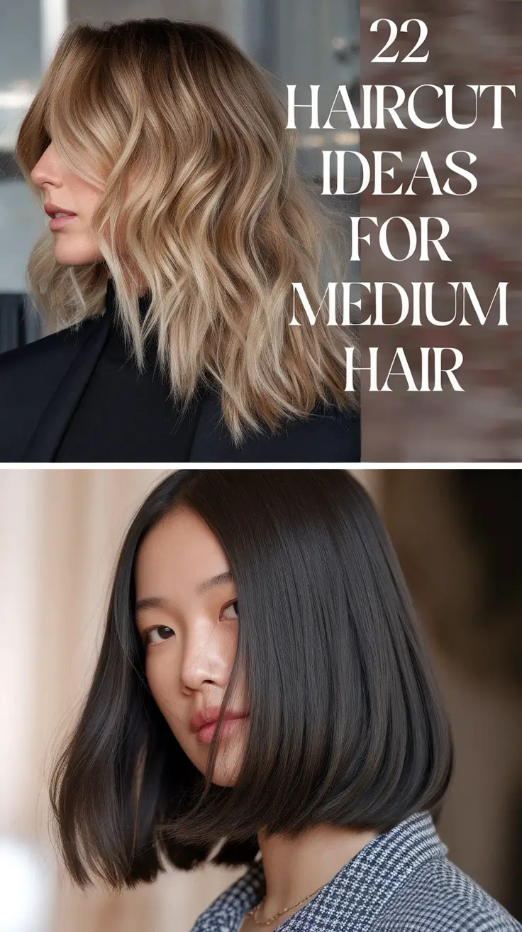 Medium Haircut, Layered Styles