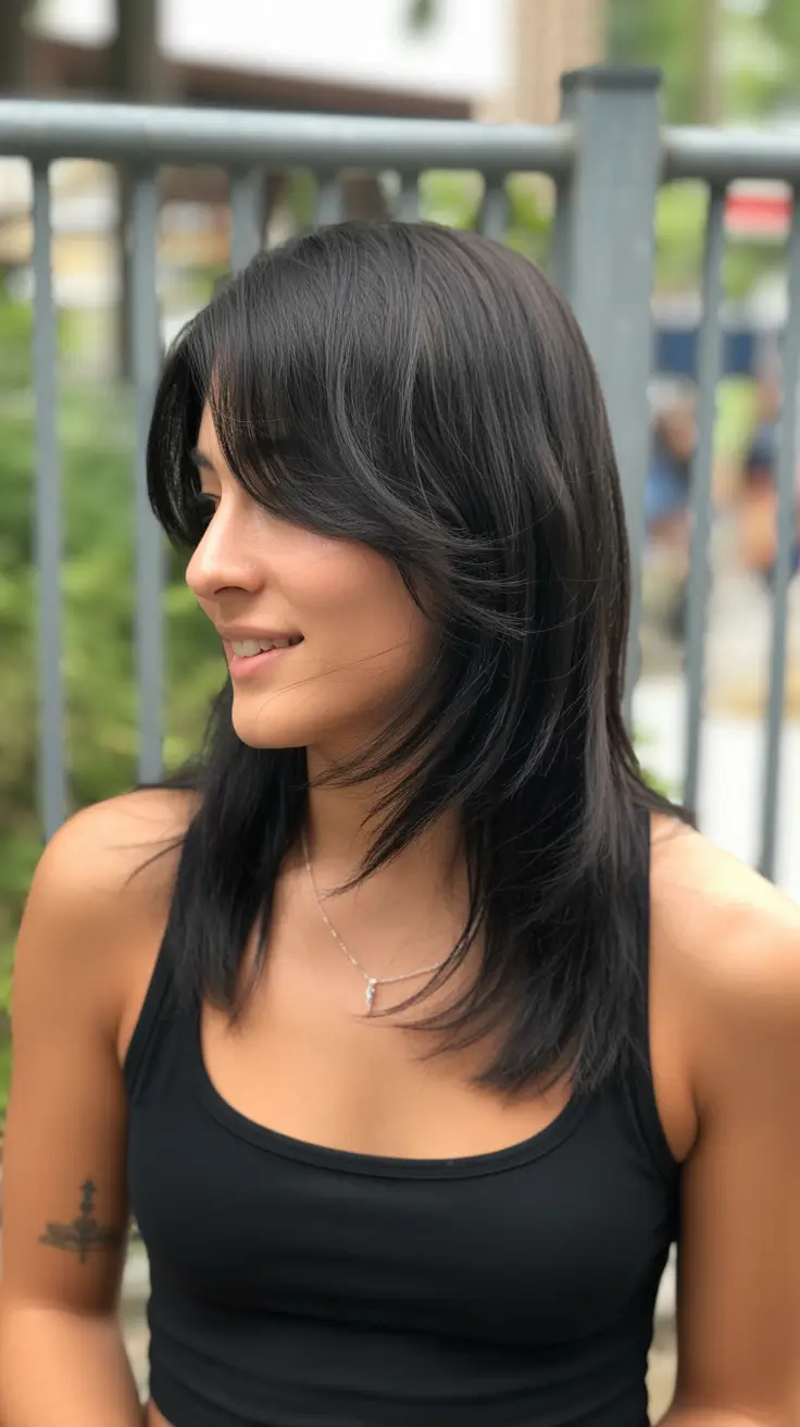 Medium Haircut, Layered Styles
