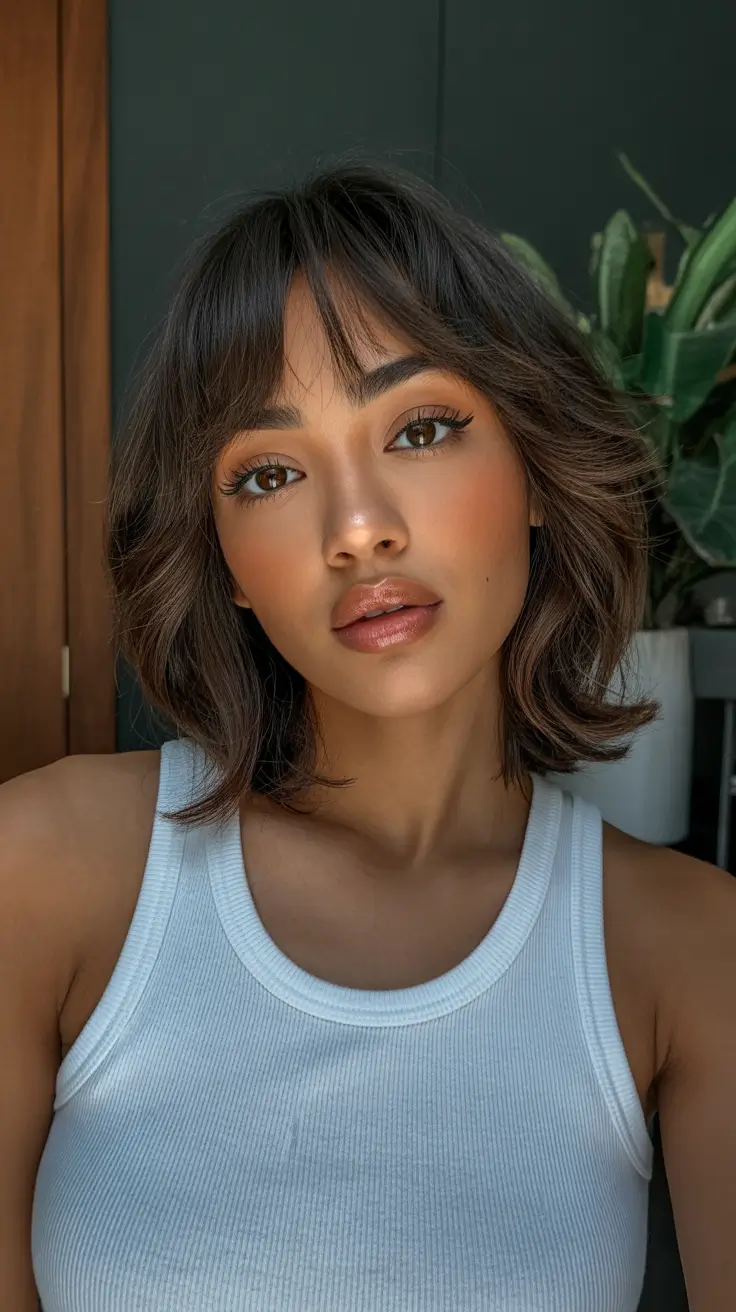 Medium Haircut, Layered Styles