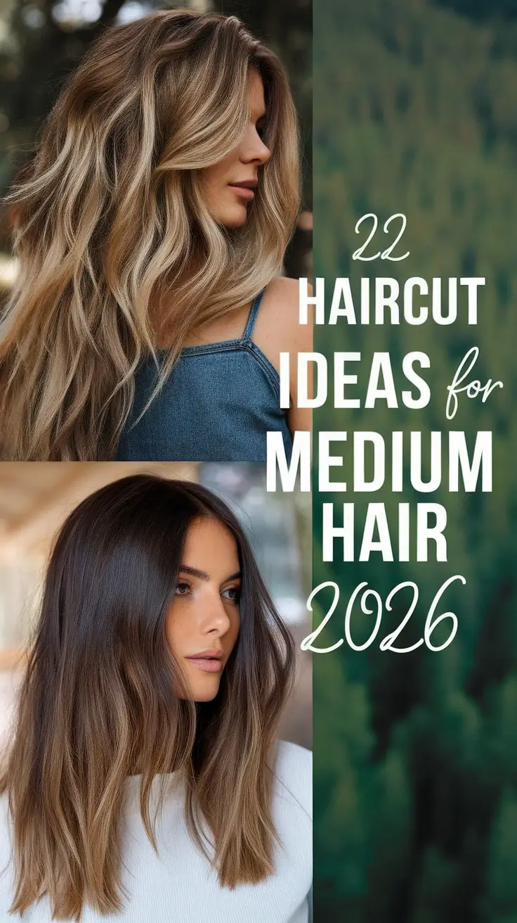 Medium Haircut, Layered Styles