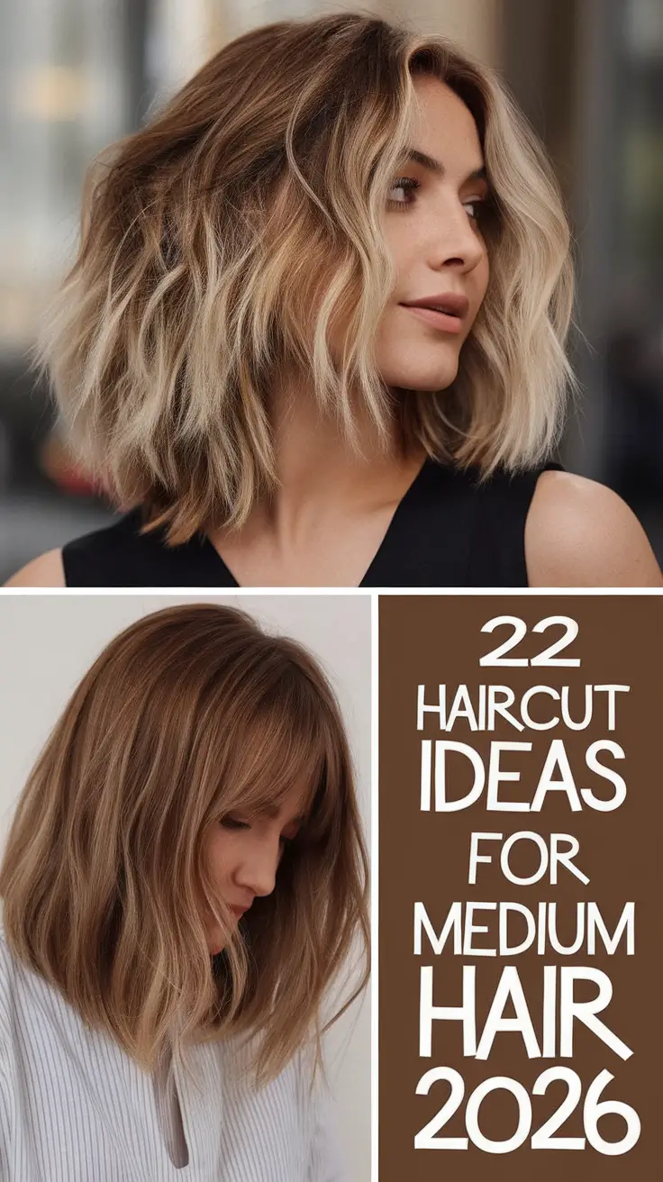 Medium Haircut, Layered Styles