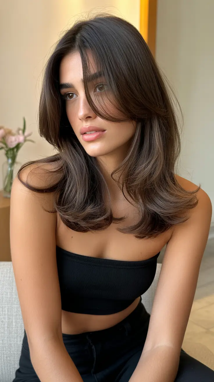 Modern, Medium, Hairstyles