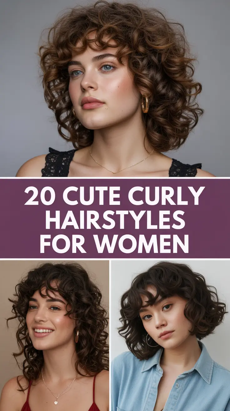 Elegant, Curly, MediumLength