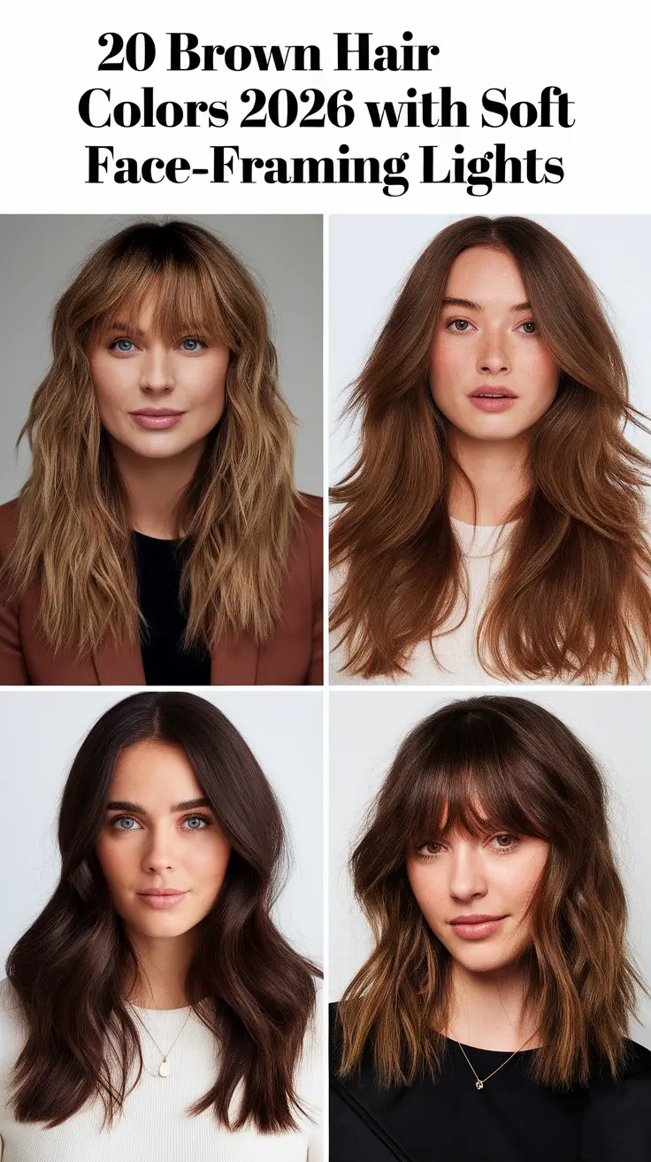 Brown Hair, FaceFraming Highlights